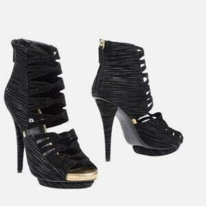 BURAK UYAN BLACK SANDALS BOOTIES Size 8.5M